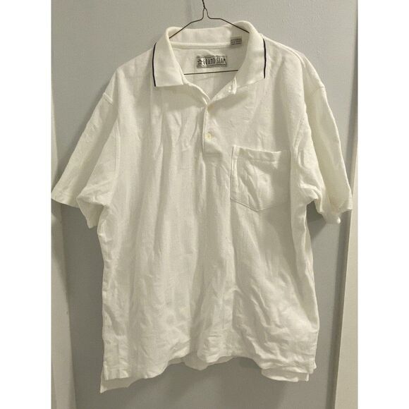 Mens Grand Slam Munsingwear Penguin Polo Size Large Herringbone Pattern - Picture 1 of 7